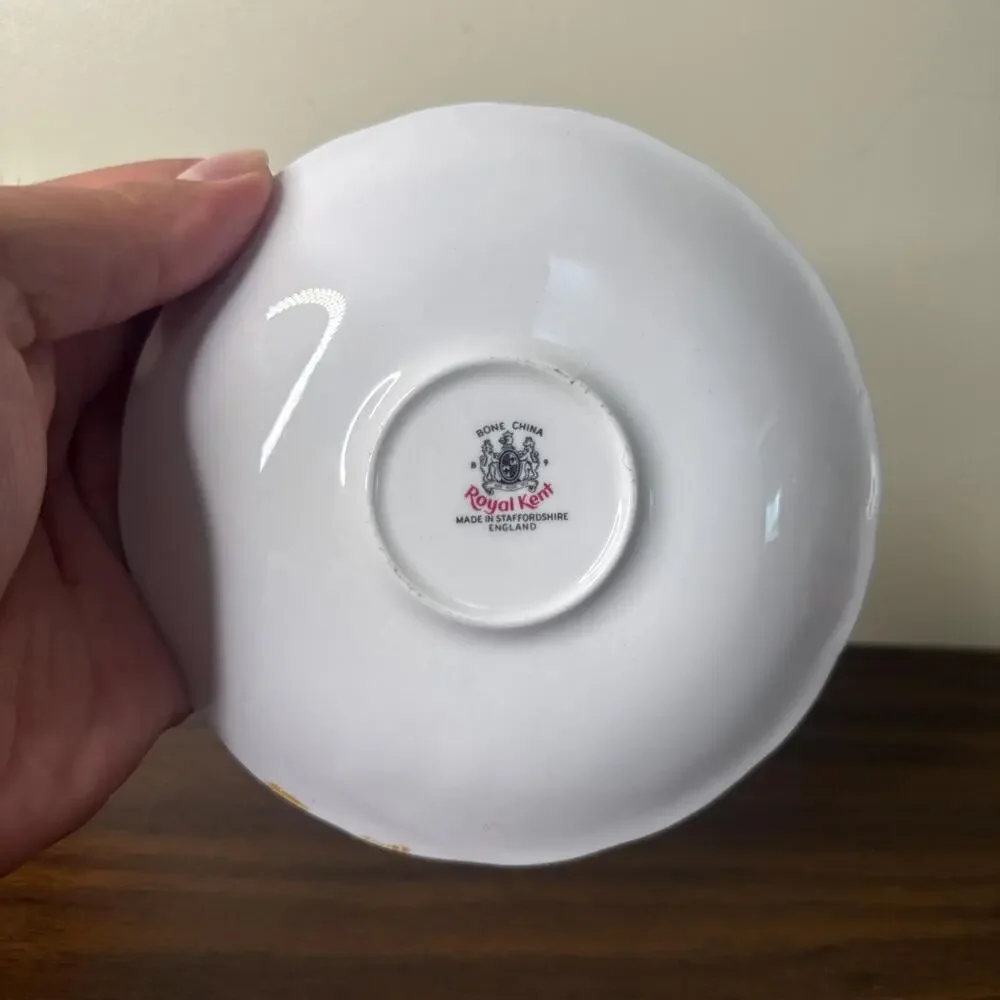 Vintage Teacup and Saucer Royal Kent Made in England Bone China